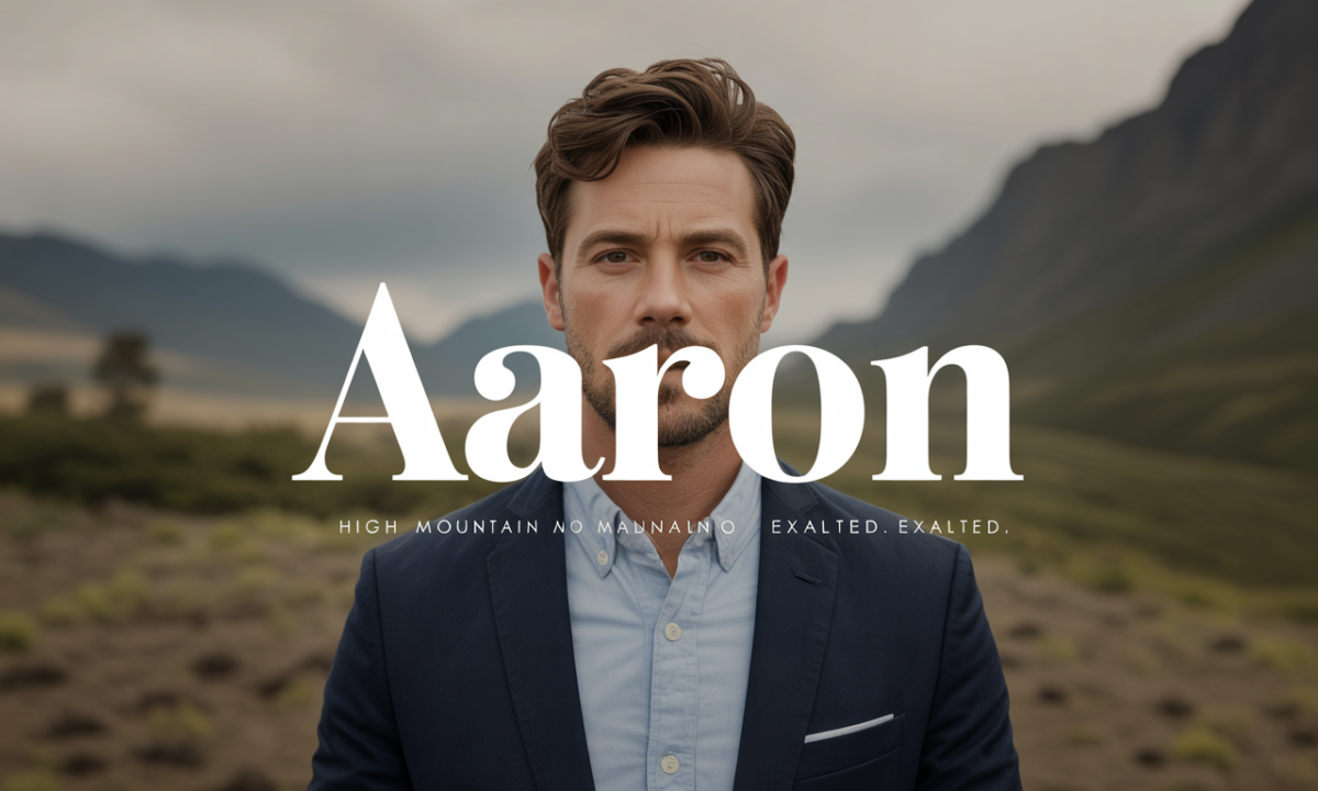 Illustration symbolique liée à l’origine du prénom Aaron