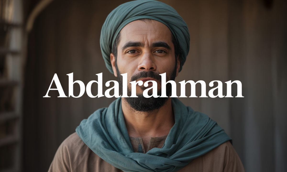 Illustration symbolique liée à l’origine du prénom Abdalrahman