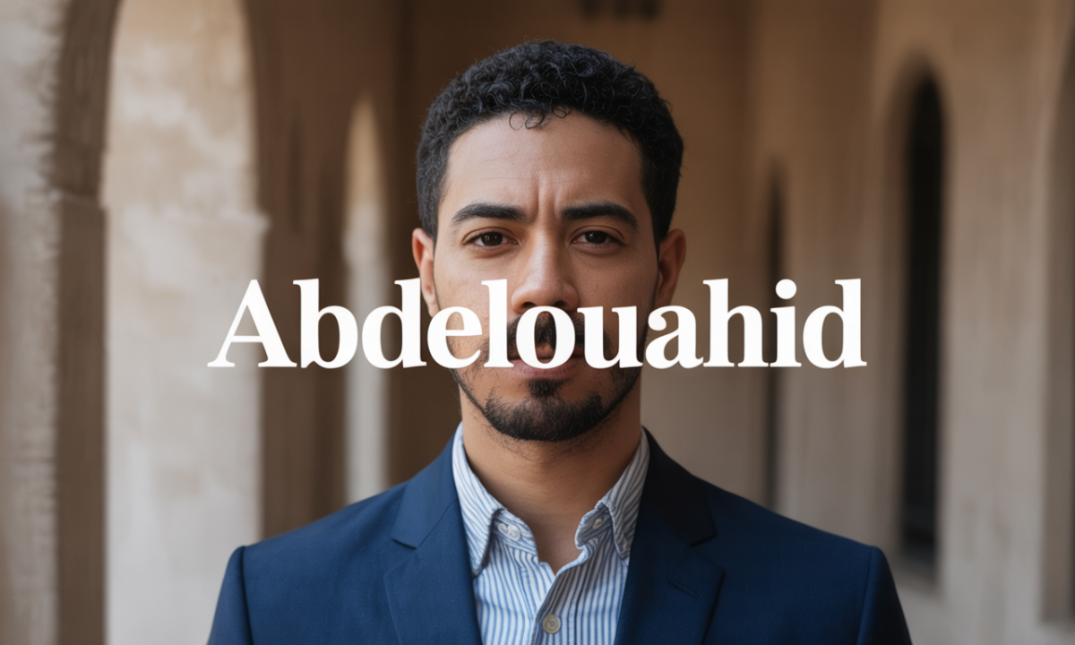 Illustration symbolique liée à l’origine du prénom Abdelouahid