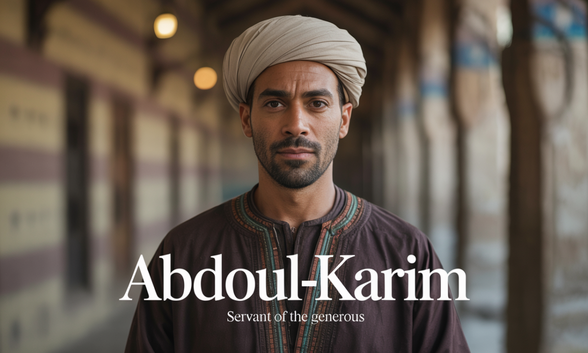 Illustration symbolique liée à l’origine du prénom Abdoul-karim