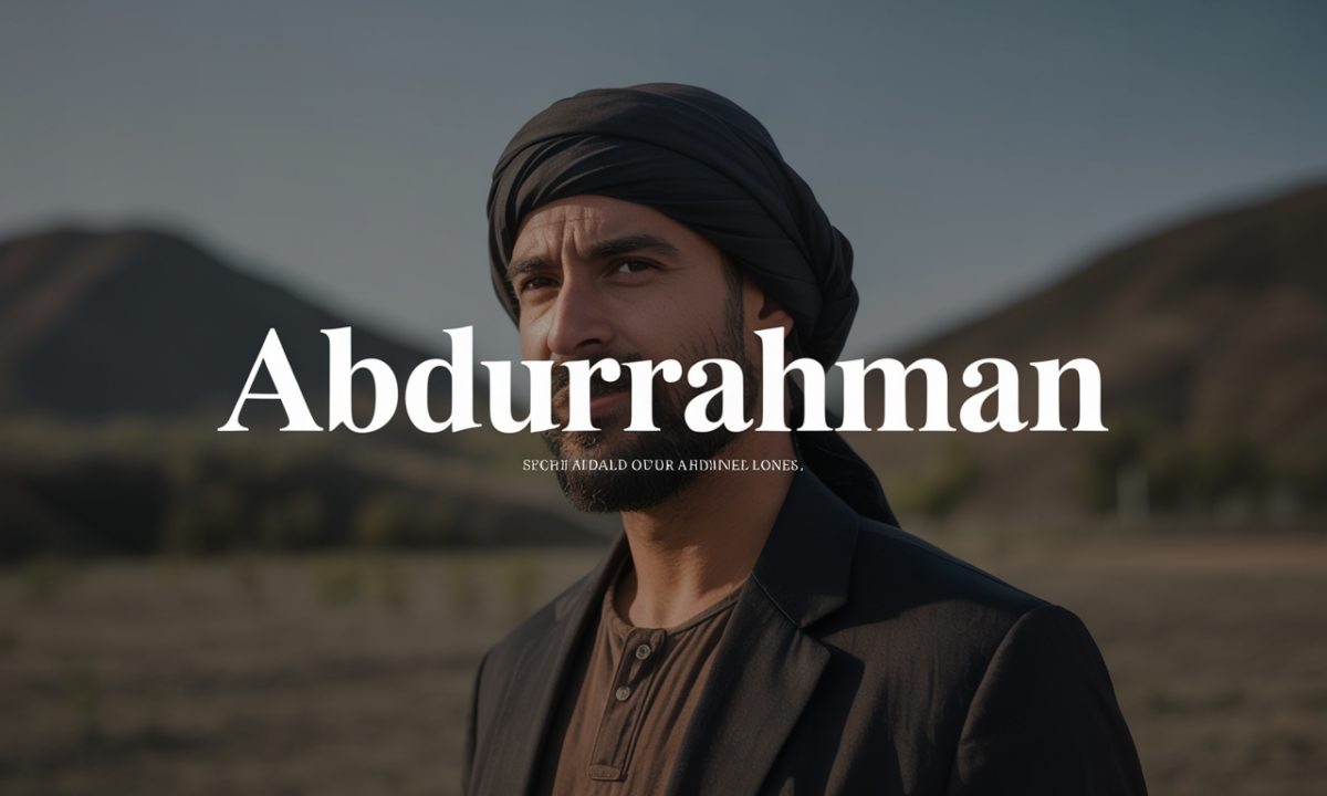 Illustration symbolique liée à l’origine du prénom Abdurrahman