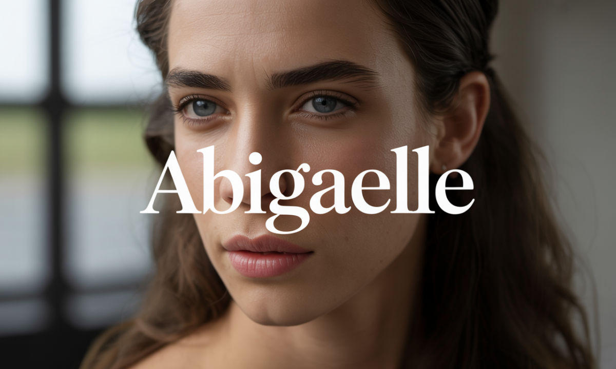 Illustration symbolique liée à l’origine du prénom Abigaelle