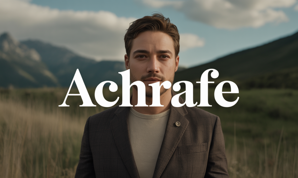 Illustration symbolique liée à l’origine du prénom Achrafe