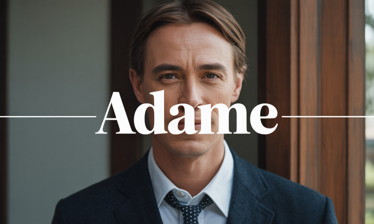 Illustration symbolique liée à l’origine du prénom Adame