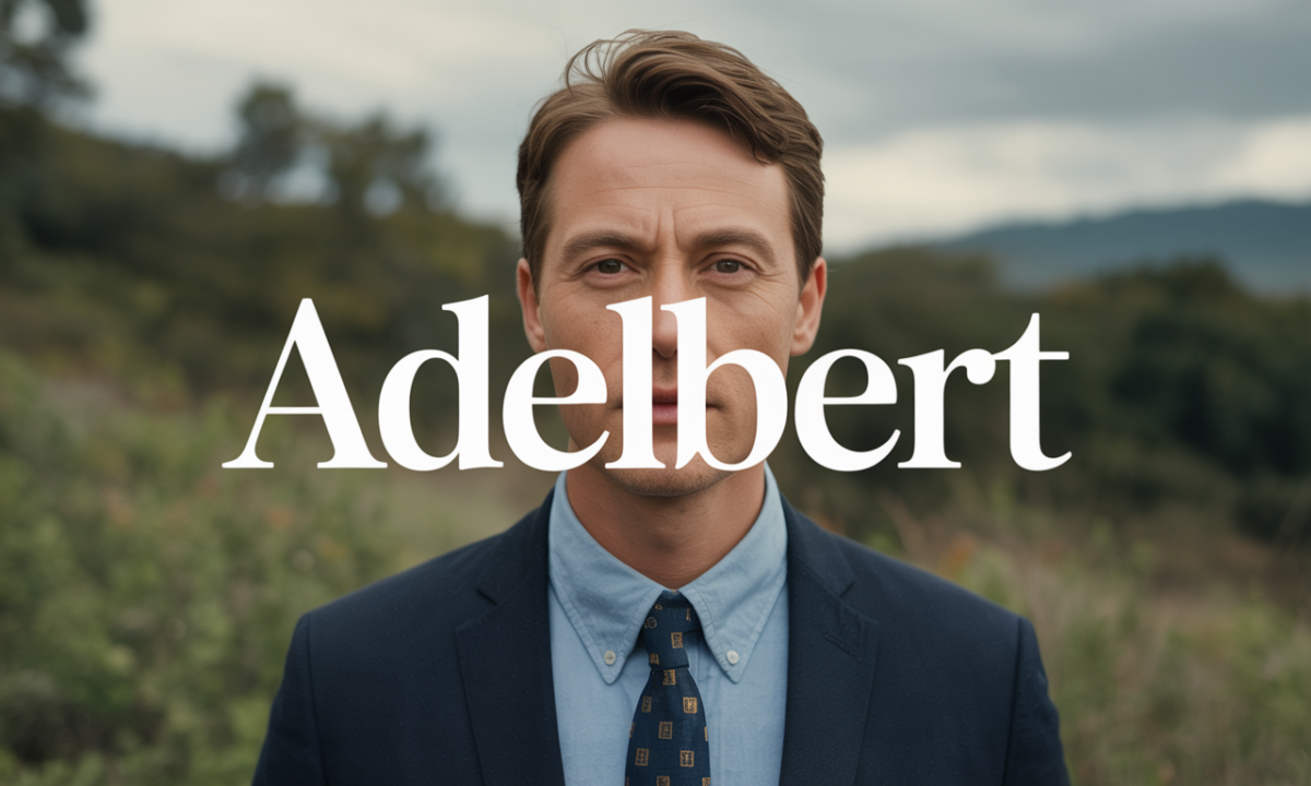 Illustration symbolique liée à l’origine du prénom Adelbert