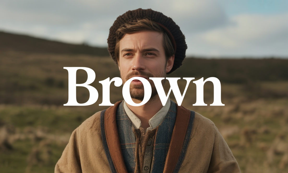 Illustration liée à l’origine et à l’histoire du nom de famille Brown