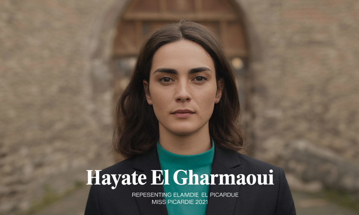 découvrez hayate el gharmaoui, élue miss picardie 2021, symbole de beauté, de charme et d'élégance régionale.