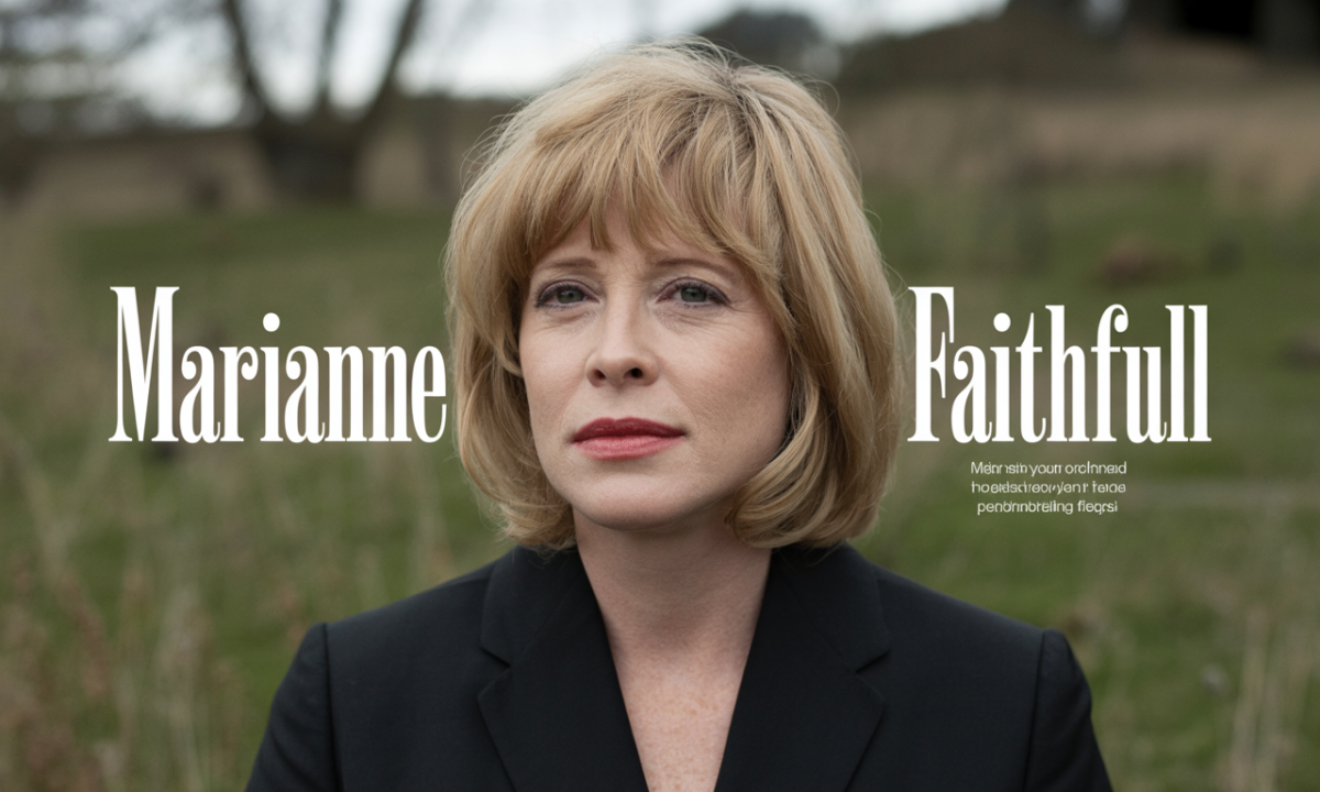 Illustration de Marianne Faithfull, personnalité publique