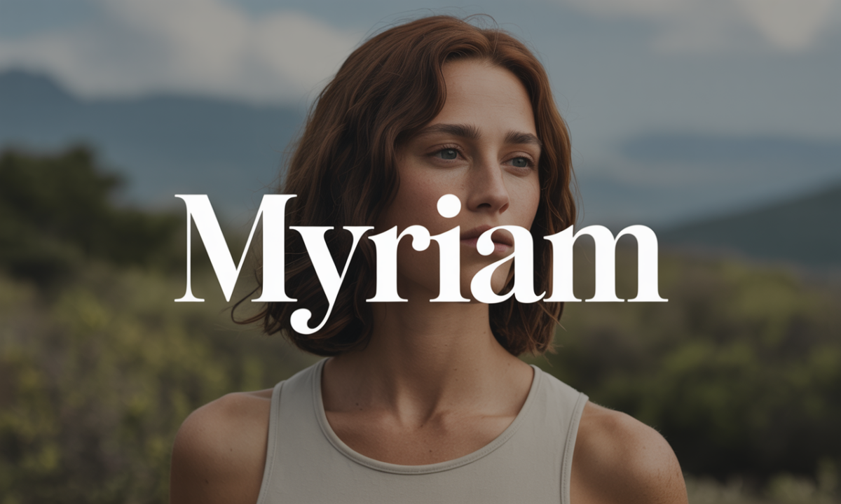 Illustration symbolique liée à l’origine du prénom Myriam