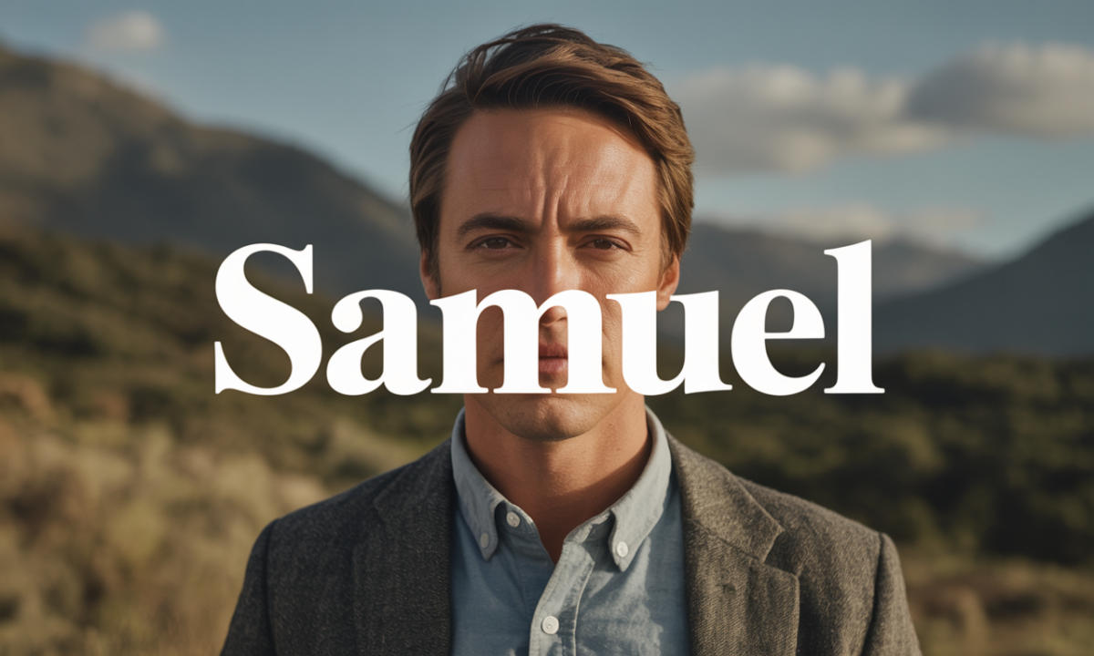 Illustration symbolique liée à l’origine du prénom Samuel