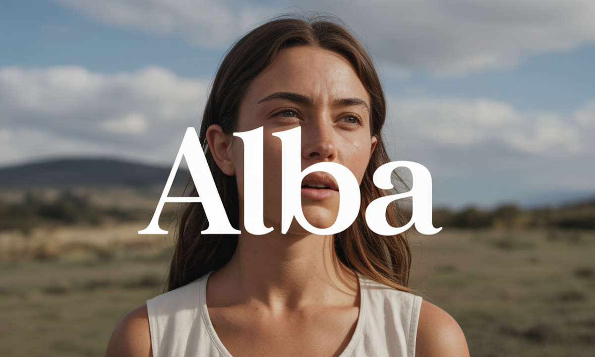 Illustration symbolique liée à l’origine du prénom Alba