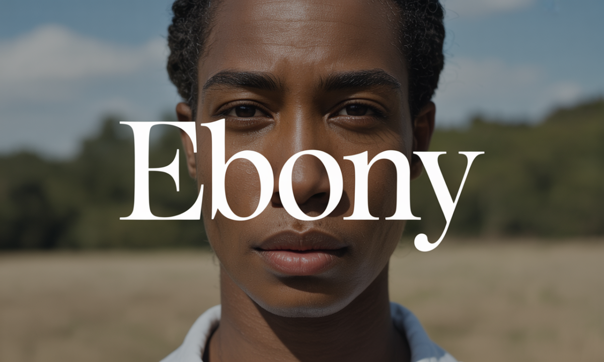 Illustration symbolique liée à l’origine du prénom Ebony