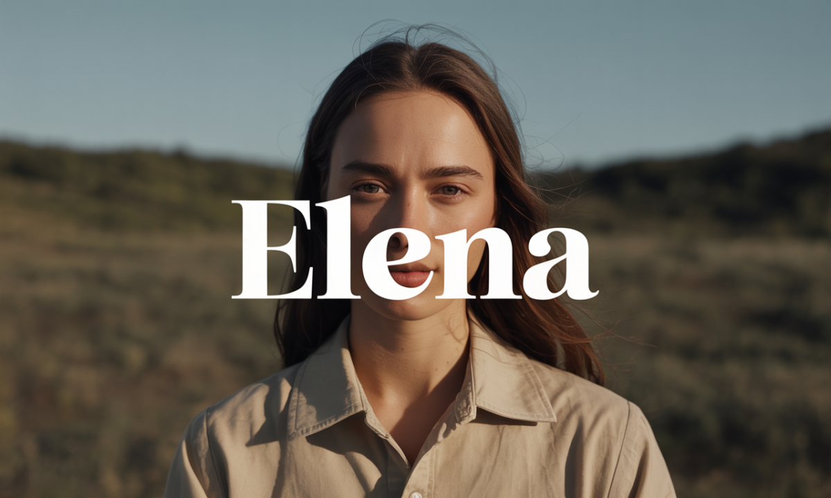 Illustration symbolique liée à l’origine du prénom Elena