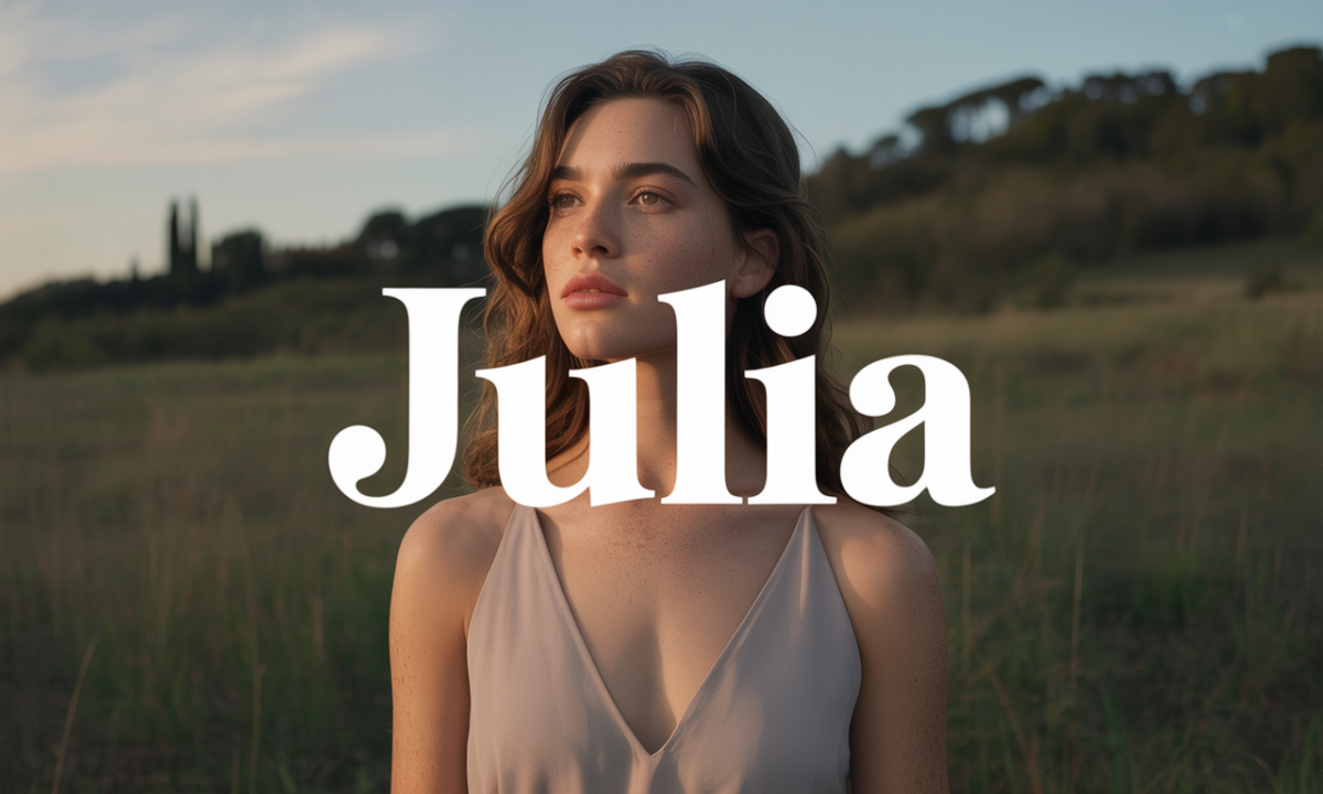 Illustration symbolique liée à l’origine du prénom Julia