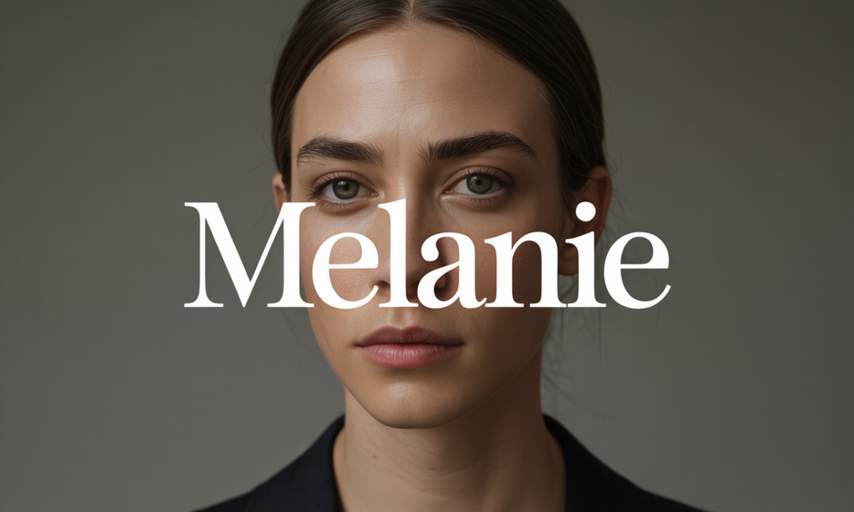 Illustration symbolique liée à l’origine du prénom Melanie