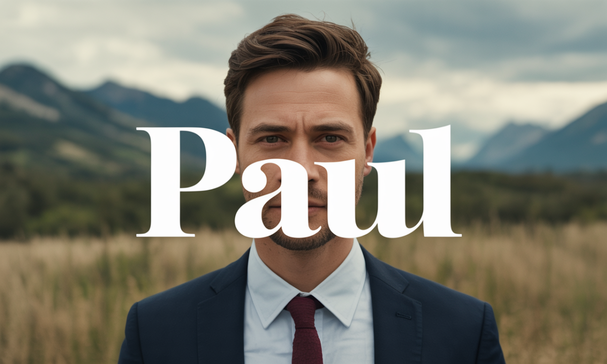 Illustration symbolique liée à l’origine du prénom Paul