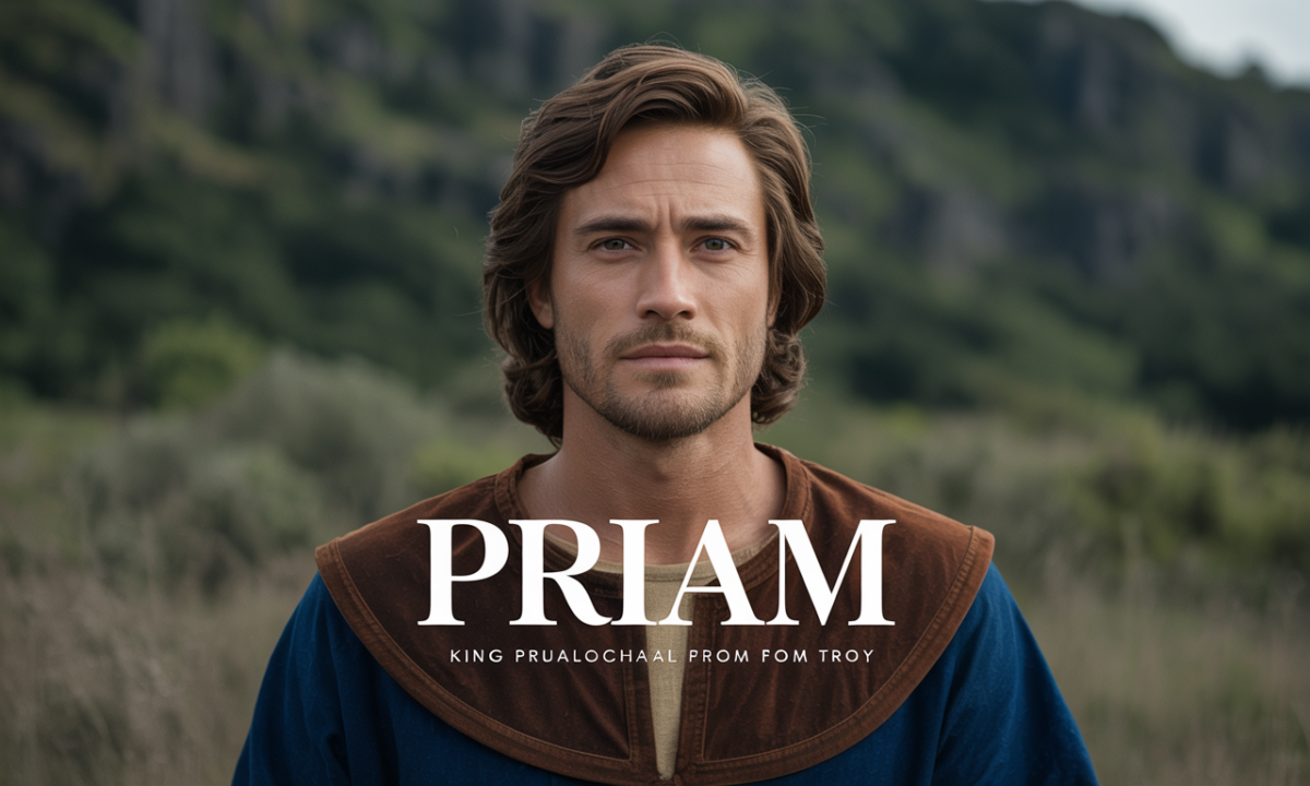 priam, roi de troie légendaire, figure emblématique de l'épopée homérique, symbole de sagesse et de courage dans la mythologie grecque.