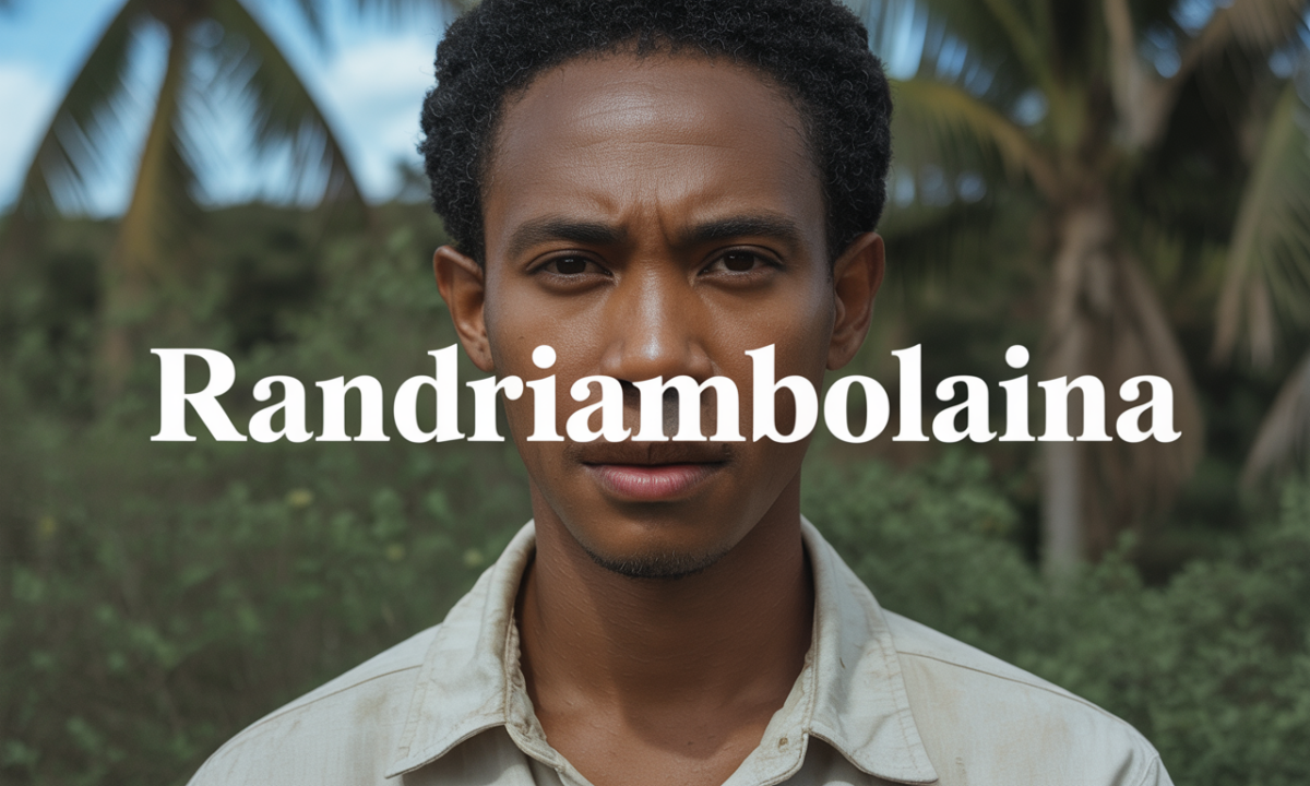 découvrez randriambolaina, un nom riche en histoire et en culture malgache, représentant l'authenticité et la tradition de madagascar.