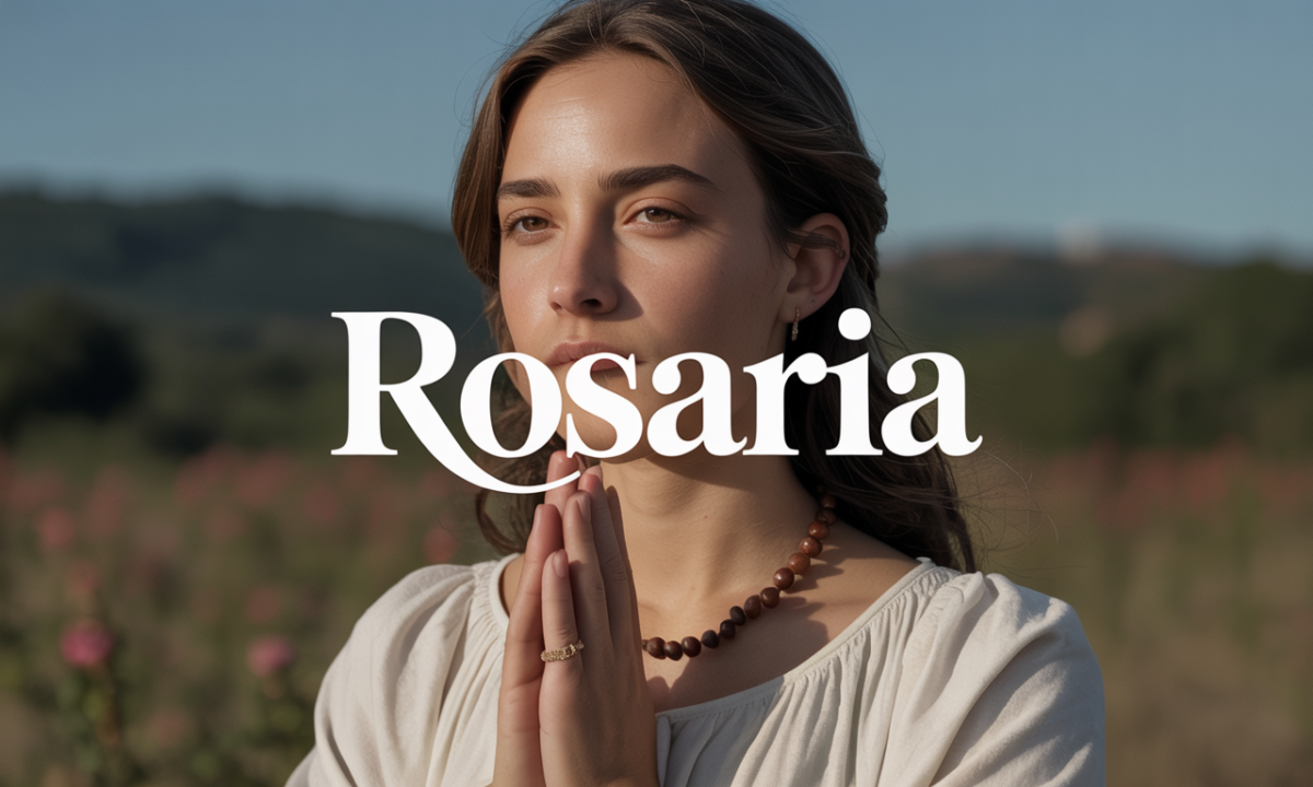 Illustration symbolique liée à l’origine du prénom Rosaria