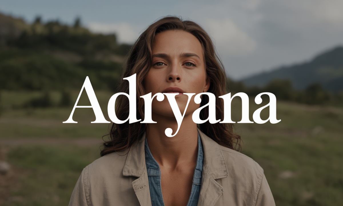 Illustration symbolique liée à l’origine du prénom Adryana